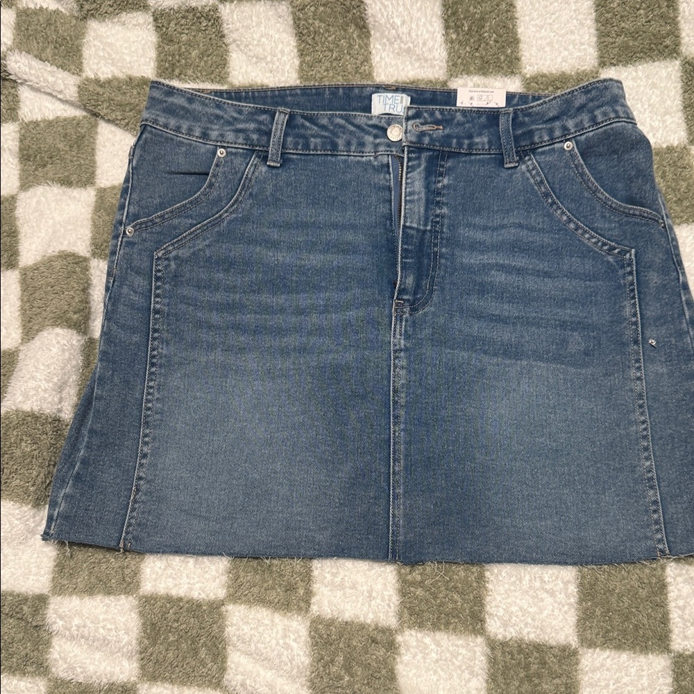 Time and Tru Denim Blue Mini Skirt
